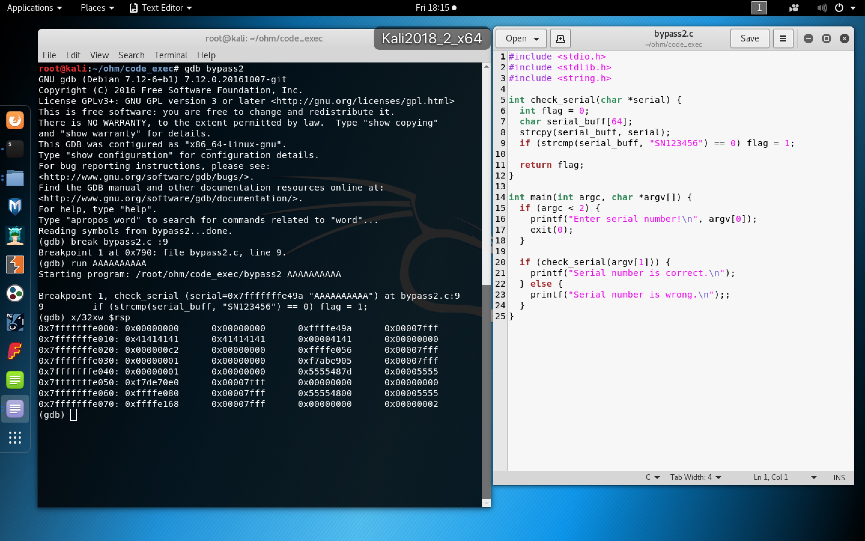 GDB Stack Trace Analysis