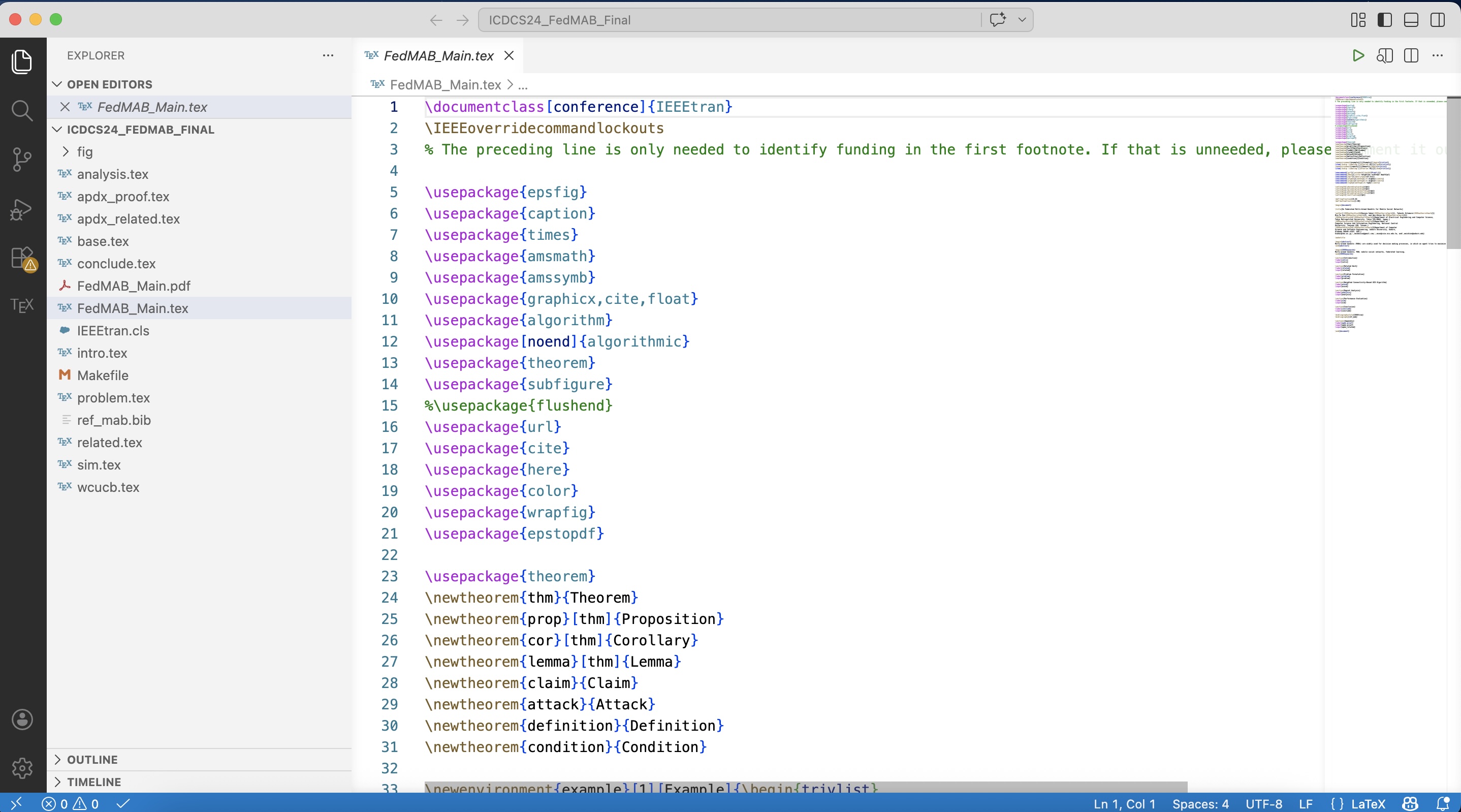 Modern LaTeX Environment on VS Code