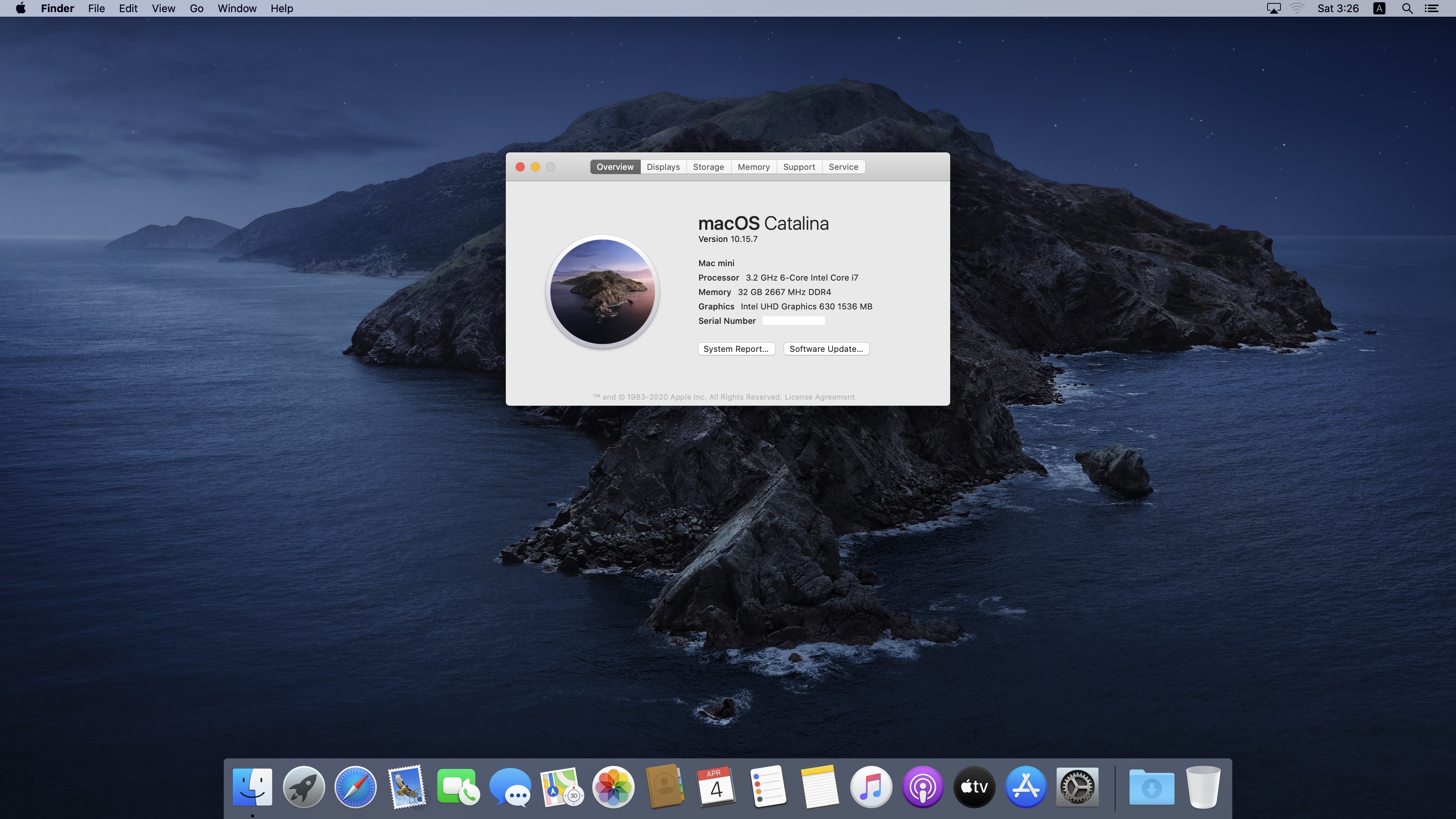 Successful restoration of macOS Catalina on Intel Mac Mini 2020